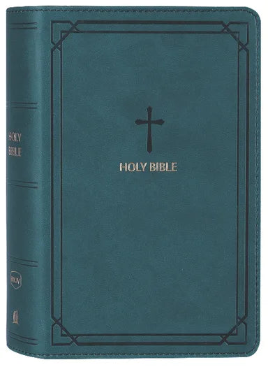 B NKJV END-OF-VERSE REFERENCE BIBLE COMPACT TEAL (RED LETTER)