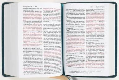 B NKJV END-OF-VERSE REFERENCE BIBLE COMPACT TEAL (RED LETTER)