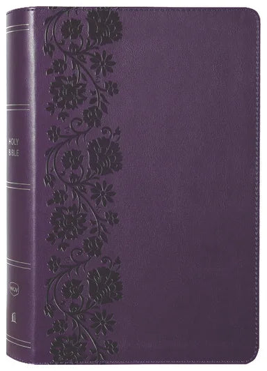 NKJV END-OF-VERSE REFERENCE BIBLE PERSONAL SIZE LARGE PRINT PURPLE (RED LETTER EDITION)