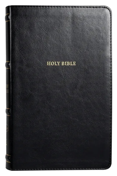 NKJV THINLINE BIBLE BLACK THUMB INDEXED (RED LETTER EDITION)