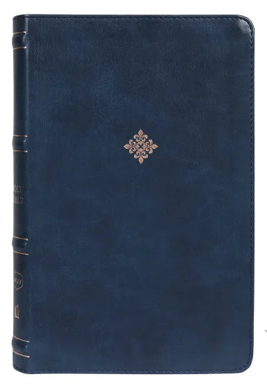 B NKJV THINLINE BIBLE NAVY THUMB INDEXED (RED LETTER EDITION)