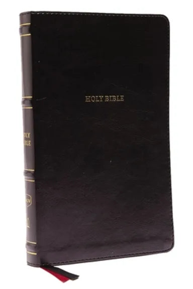 B NKJV THINLINE BIBLE BLACK (RED LETTER EDITION)