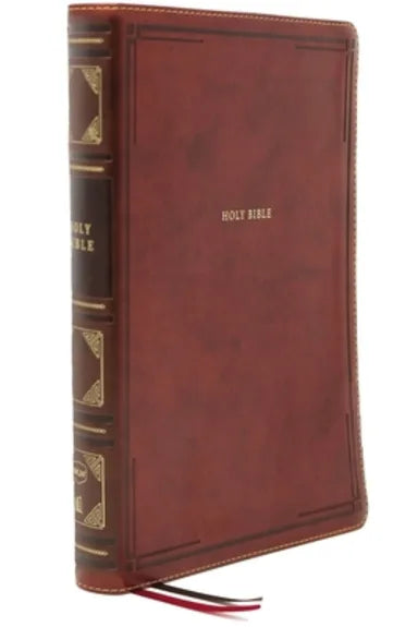 B NKJV THINLINE BIBLE LARGE PRINT BROWN THUMB INDEXED