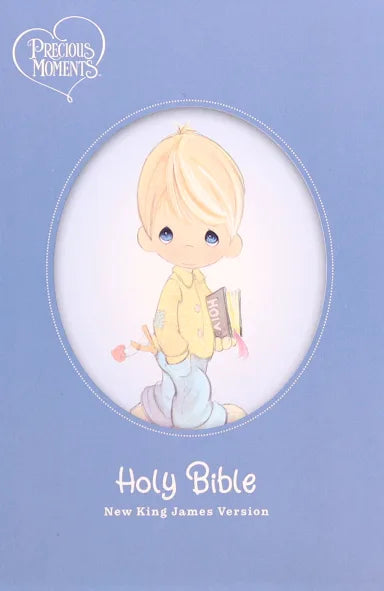 B NKJV PRECIOUS MOMENTS SMALL HANDS BIBLE BLUE