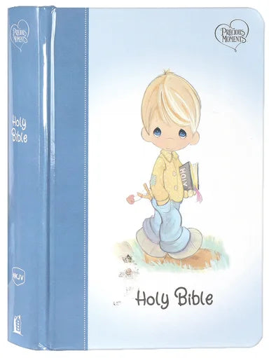 B NKJV PRECIOUS MOMENTS SMALL HANDS BIBLE BLUE