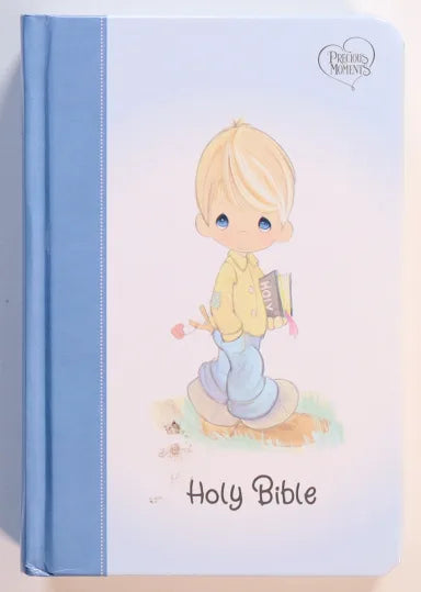 B NKJV PRECIOUS MOMENTS SMALL HANDS BIBLE BLUE