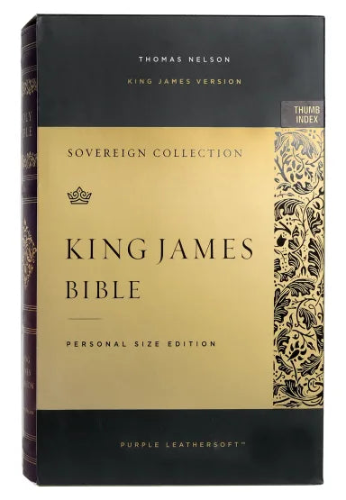 KJV SOVEREIGN COLLECTION BIBLE PERSONAL SIZE PURPLE THUMB INDEXED (RED LETTER EDITION)