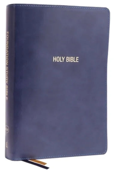 B NKJV FOUNDATION STUDY BIBLE LARGE PRINT BLUE (RED LETTER EDITION)