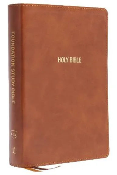 B NKJV FOUNDATION STUDY BIBLE LARGE PRINT BROWN (RED LETTER EDITION)