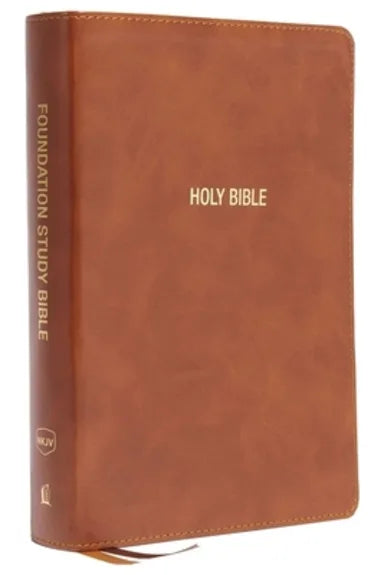 B NKJV FOUNDATION STUDY BIBLE LARGE PRINT BROWN (RED LETTER EDITION)