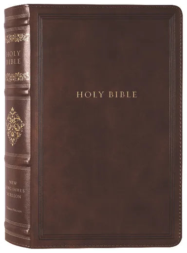 B NKJV PERSONAL SIZE REFERENCE BIBLE SOVEREIGN COLLECTION BROWN (RED LETTER EDITION)