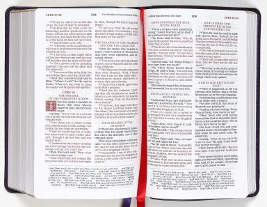 NKJV PERSONAL SIZE REFERENCE BIBLE SOVEREIGN COLLECTION PURPLE (RED LETTER EDITION)