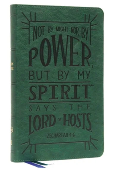 B NKJV THINLINE YOUTH EDITION BIBLE VERSE ART COVER COLLECTION GREEN (RED LETTER EDITION)