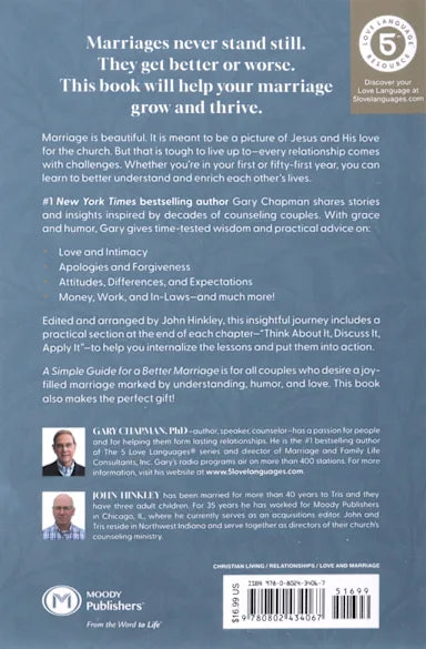 A SIMPLE GUIDE FOR A BETTER MARRIAGE: QUICK  PRACTICAL INSIGHTS EVERY COUPLE NEEDS TO THRIVE