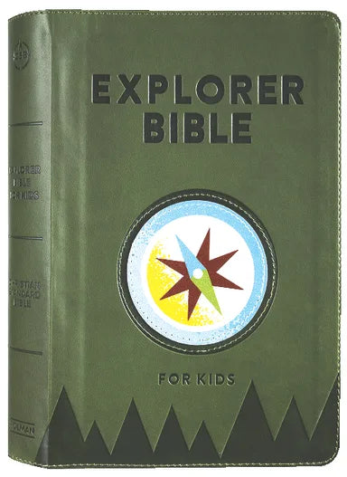 B CSB EXPLORER BIBLE FOR KIDS OLIVE COMPASS