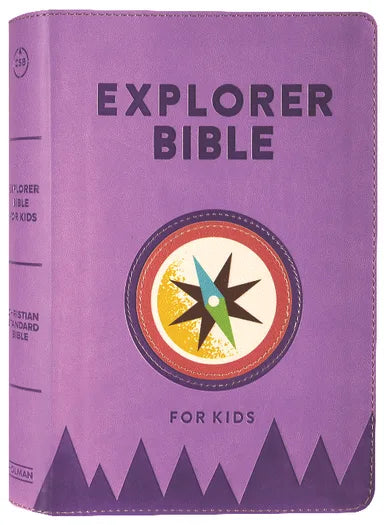 B CSB EXPLORER BIBLE FOR KIDS LAVENDER COMPASS