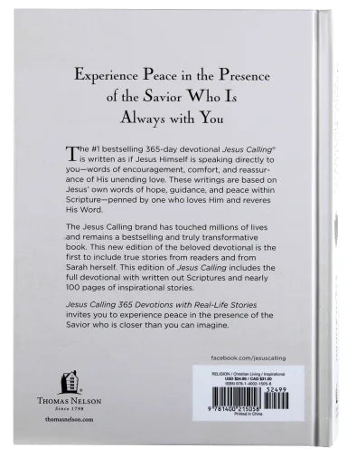 JESUS CALLING: 365 DEVOTIONS WITH REAL-LIFE STORIES (WITH FULL SCRIPTURES)