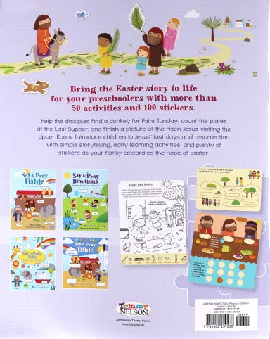 SAY AND PRAY BIBLE EASTER STICKER AND ACTIVITY BOOK