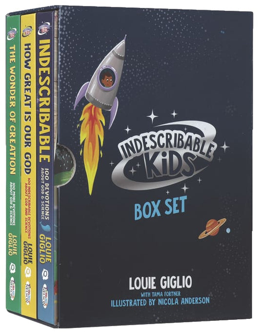 INDESCRIBABLE KIDS BOX SET: INCLUDES 3 DEVOTIONALS ABOUT GOD AND SCIENCE!