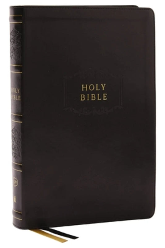 B KJV HOLY BIBLE CENTER-COLUMN REFERENCE BIBLE BLACK (RED LETTER EDITION)