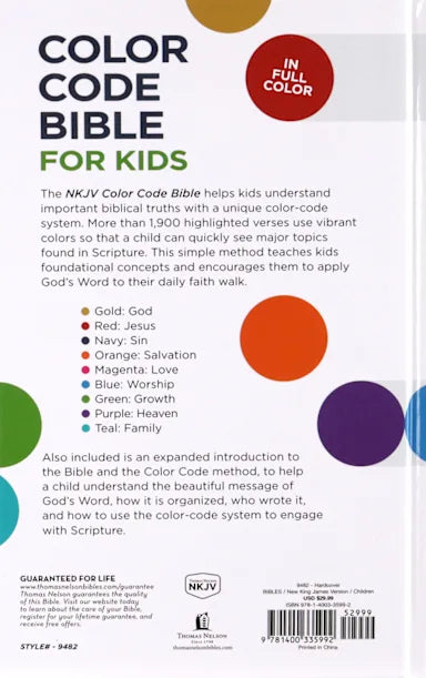 NKJV COLOR CODE BIBLE FOR KIDS