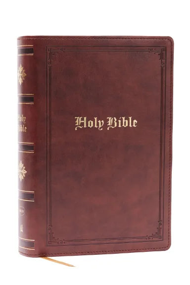B NKJV BIBLE PERSONAL SIZE GIANT PRINT  BROWN (RED LETTER EDITION)