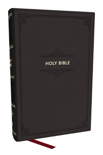 B KJV PERSONAL SIZE LARGE PRINT END-OF-VERSE REFERENCE BIBLE  BLACK INDEXED (RED LETTER EDITION)
