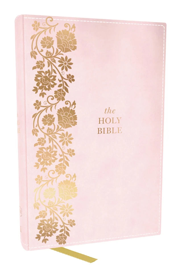 B KJV PERSONAL SIZE LARGE PRINT END-OF-VERSE REFERENCE BIBLE  PINK INDEXED (RED LETTER EDITION)