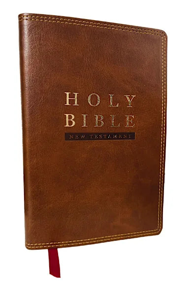 B NKJV SUPER GIANT PRINT NEW TESTAMENT  BROWN INDEXED (RED LETTER EDITION)