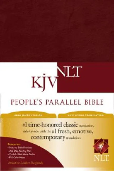 B NLT KJV PEOPLE'S PARALLEL BIBLE BURGUNDY (BLACK LETTER EDITION)