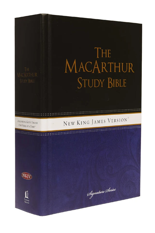 NKJV MACARTHUR STUDY LARGE PRINT (BLACK LETTER EDITION)