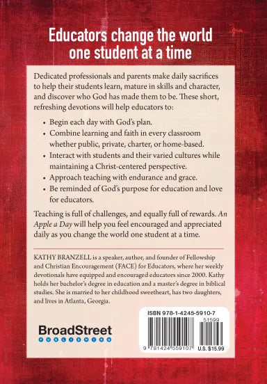 AN APPLE A DAY: 365 DEVOTIONS FOR THE HEART OF A TEACHER