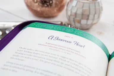 GOD IS ALWAYS WITH ME DEVOTIONAL JOURNAL  ZIPAROUND  PURPLE