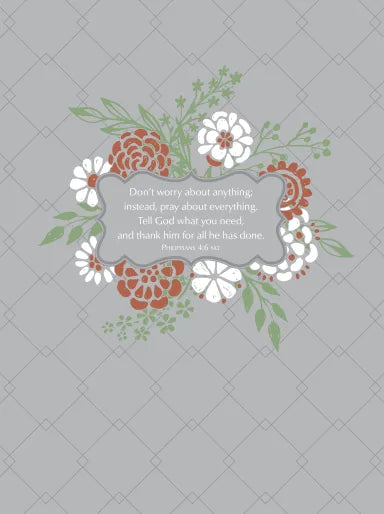 GUIDED DEVOTIONAL: 365 DAYS OF PRAYER FOR WOMEN  ZIPAROUND  GRAY QUILTED