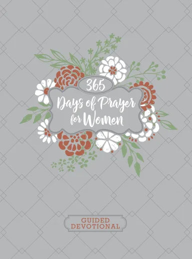 GUIDED DEVOTIONAL: 365 DAYS OF PRAYER FOR WOMEN  ZIPAROUND  GRAY QUILTED