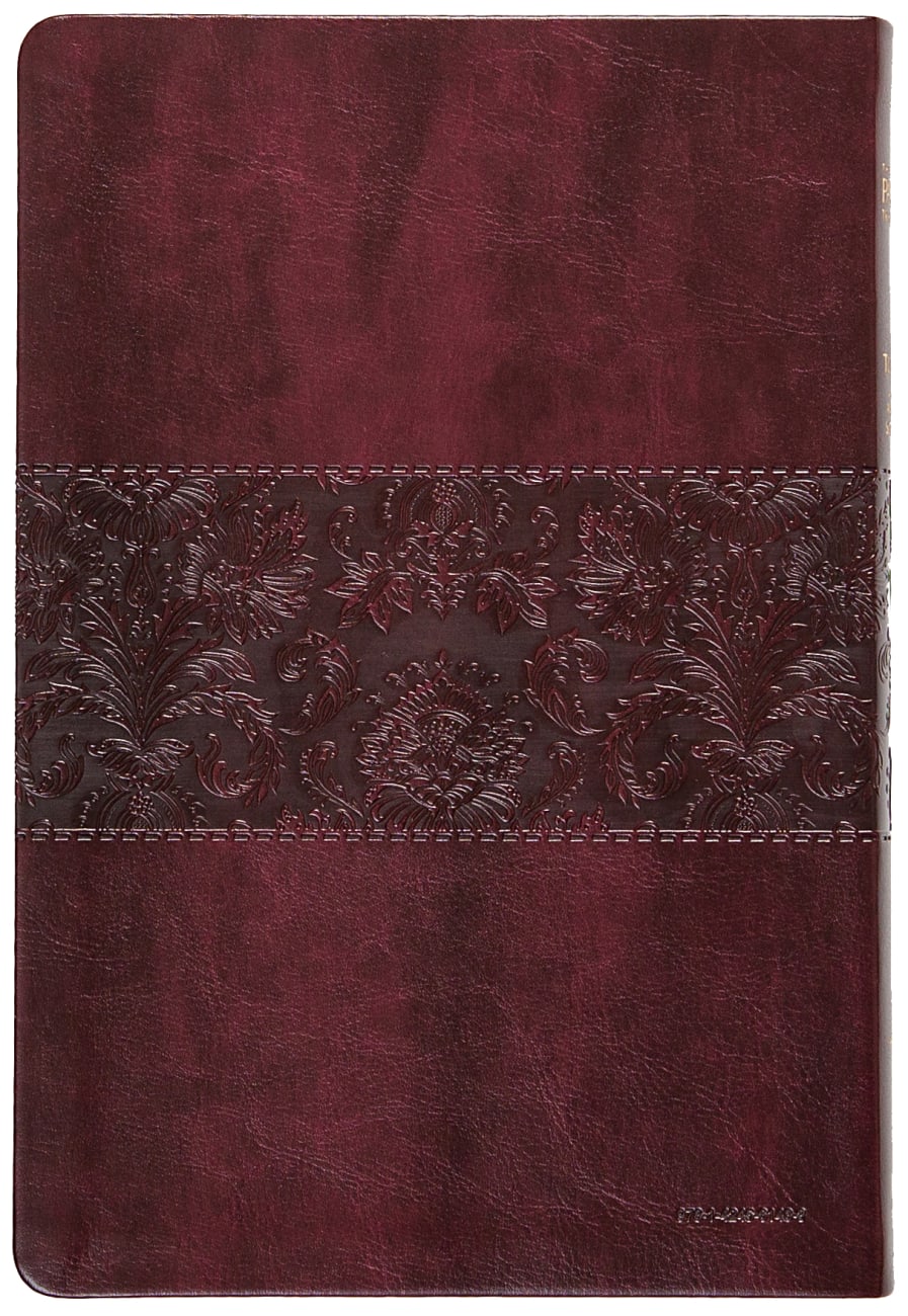 B TPT NEW TESTAMENT LARGE PRINT BURGUNDY (BLACK LETTER EDITION) (WITH PSALMS  PROVERBS AND THE SONG OF SONGS)
