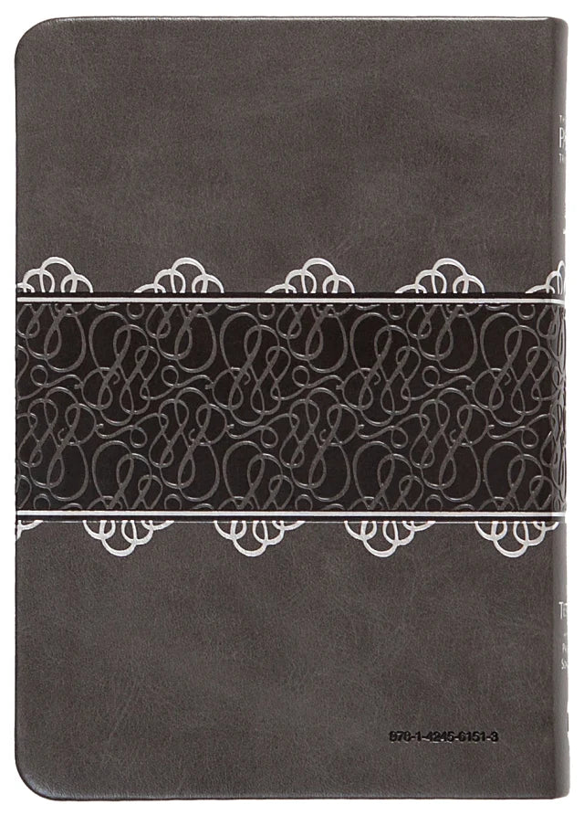 TPT NEW TESTAMENT COMPACT CHARCOAL (BLACK LETTER EDITION) (WITH PSALMS  PROVERBS AND THE SONG OF SONGS)
