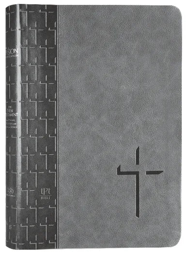B TPT NEW TESTAMENT LARGE PRINT GRAY (WITH PSALMS  PROVERBS AND THE SONG OF SONGS)