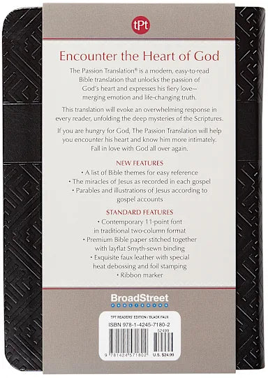 B TPT NEW TESTAMENT  2020 READERS EDITION  BLACK (BLACK LETTER EDITION)