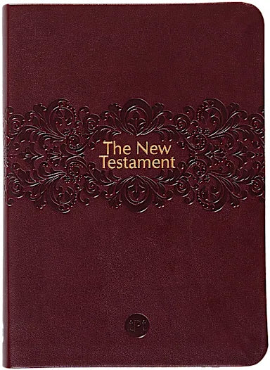 B TPT NEW TESTAMENT  2020 READERS EDITION  BURGUNDY (BLACK LETTER EDITION)