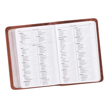 B KJV MINI POCKET BIBLE TAN (RED LETTER EDITION)