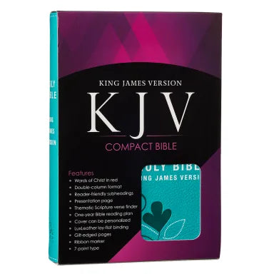 B KJV POCKET BIBLE TURQUOISE RED LETTER EDITION