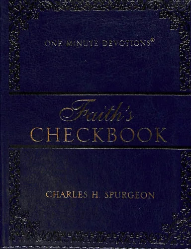 ONE-MINUTE DEVTIONS: FAITH'S CHECKBOOK (NAVY)