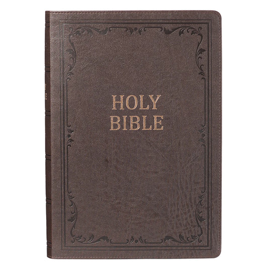 B KJV SUPER GIANT PRINT BIBLE BROWN (RED LETTER EDITION)