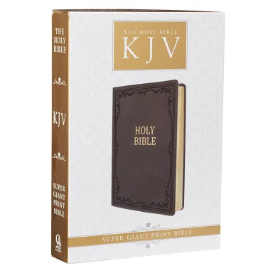 B KJV SUPER GIANT PRINT BIBLE BROWN (RED LETTER EDITION)