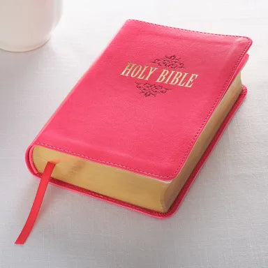 B KJV COMPACT LARGE PRINT PINK RED LETTER EDITION
