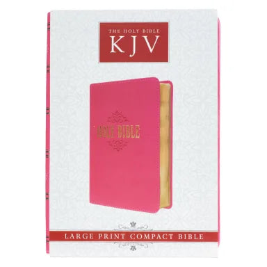 B KJV COMPACT LARGE PRINT PINK RED LETTER EDITION