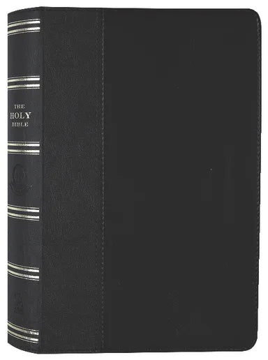 B KJV GIANT PRINT BIBLE 2-TONE BLACK (RED LETTER EDITION)