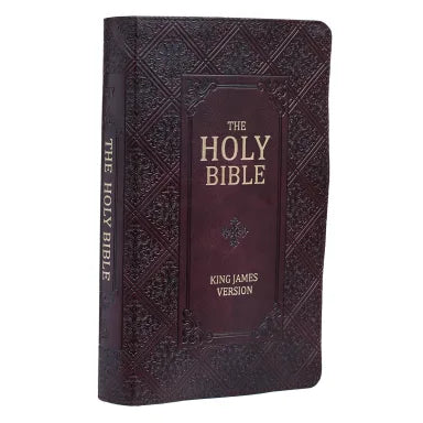 B KJV GIANT PRINT BIBLE PATTERN DARK BROWN (RED LETTER EDITION)