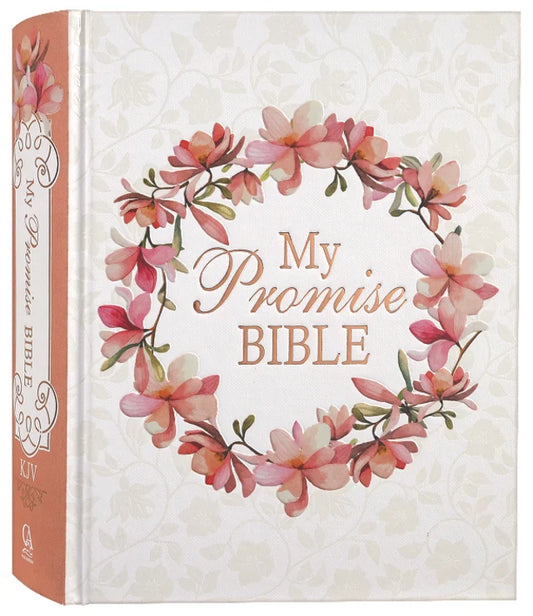 KJV MY PROMISE BIBLE LARGE PRINT PINK FLORAL (BLACK LETTER EDITION)